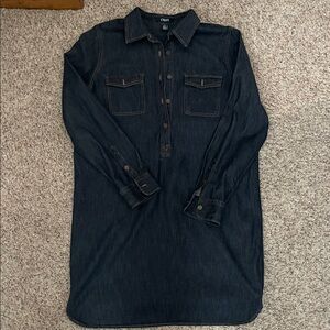 Chaps Indigo Denim Tunic Dress